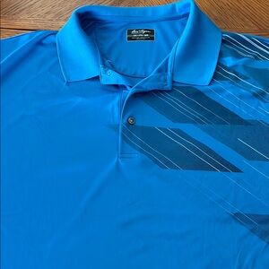 Hogan Blue Polo Shirt with Striped Design